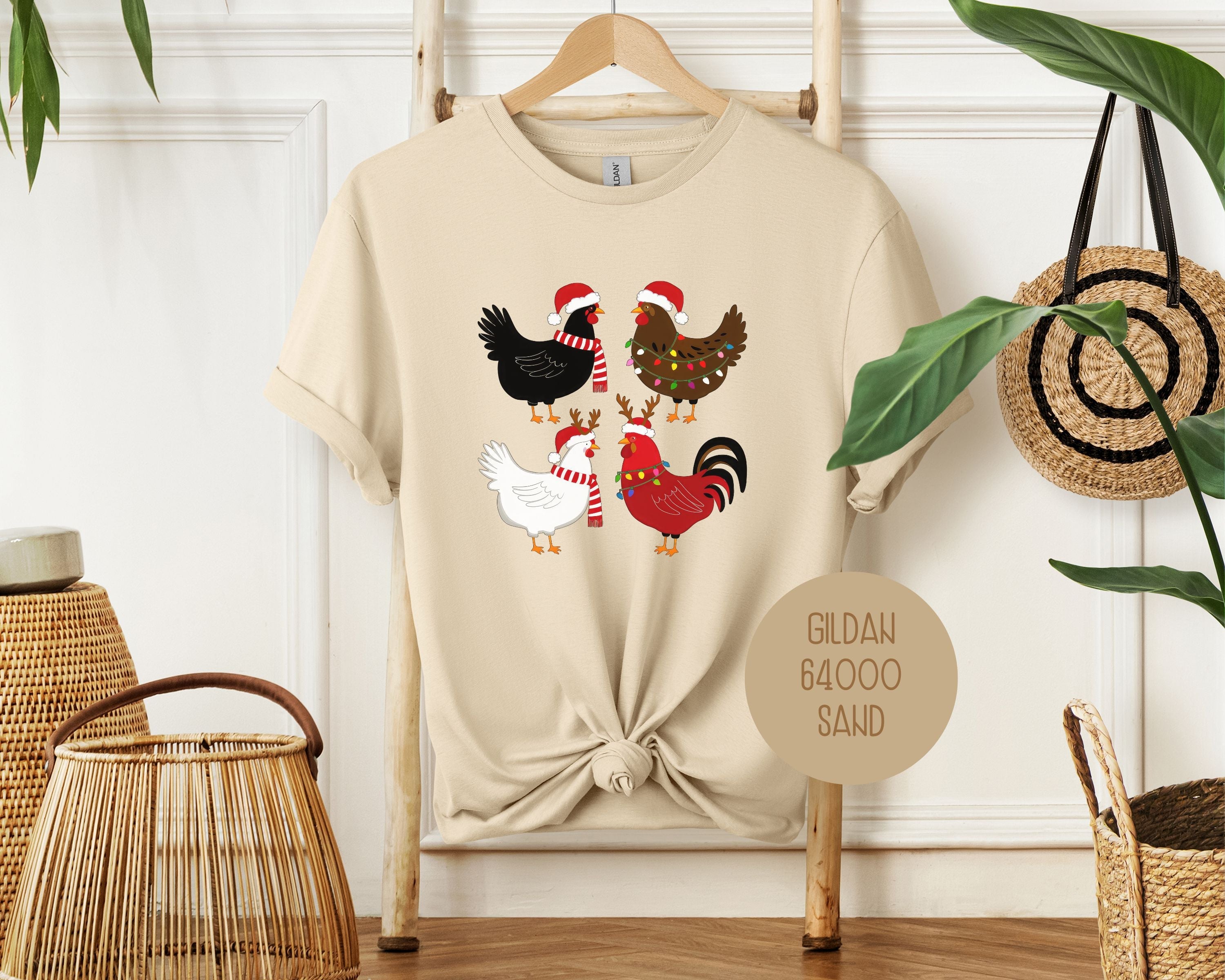 Cute Chickens Christmas Shirt
